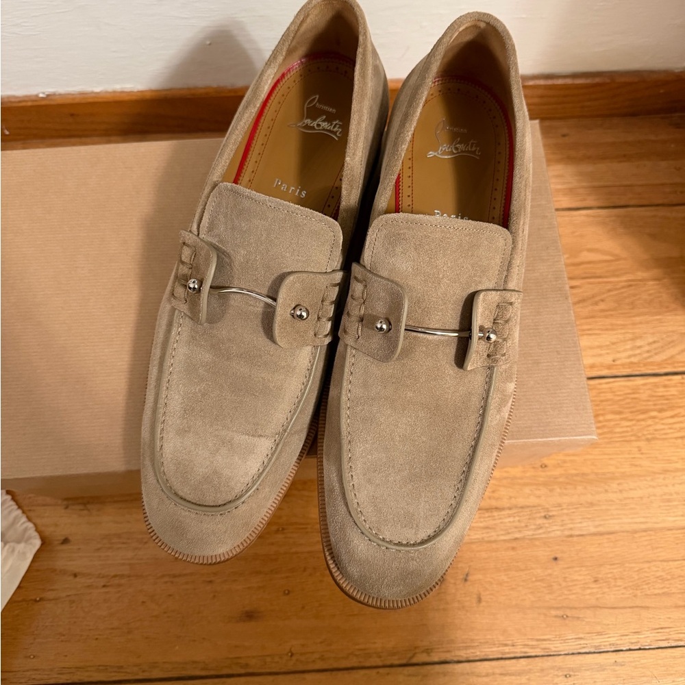 Men's Christian Louboutin Suede Loafers